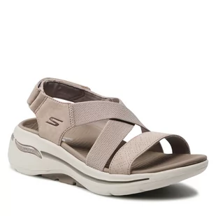 Skechers Sandały Treasured 140257/TPE Taupe - Sandały damskie - miniaturka - grafika 1