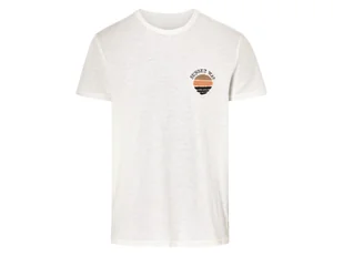 LIVERGY® T-shirt męski z bawełny (Biały, M (48/50)) - Koszulki męskie - miniaturka - grafika 1