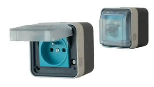 Gniazdo Ładowania Pojazdów Elektrycznych Natynkowe 2P+E IP55 16A 230V HAGER - Gniazdka elektryczne Gniazdo Ładowania Pojazdów Elektrycznych Natynkowe 2P+E IP55 16A 230V HAGER - Gniazdka elektryczne - miniaturka - grafika 1