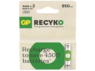 y GP ReCyko AAA 950mAh 2 szt. - Ładowarki i akumulatory - miniaturka - grafika 1