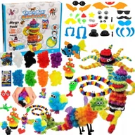 Klocki - Rzepy czepy klocki KULKI KOLOROWE kreatywne 800 el. - miniaturka - grafika 1