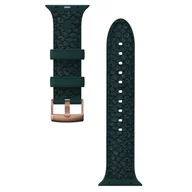 Akcesoria do smartwatchy - Njord Pasek wymienny Jord na Apple Watch 38/40/41mm SL14112) Zielony - miniaturka - grafika 1