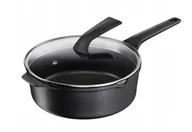 Patelnie - Patelnia głęboka ze szklaną pokrywką TEFAL Robusto 26 cm - miniaturka - grafika 1
