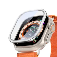 Akcesoria do smartwatchy - Szkło hartowane Dux Ducis Flas z ramką aluminiową do Apple Watch Ultra 49mm - srebrne - miniaturka - grafika 1
