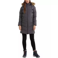 Odzież trekkingowa damska - Kurtka zimowa Puppis Padded Jacket - szara - miniaturka - grafika 1