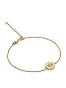 Bransoletki - Tory Burch Bransoletka Kira Enamel Chain Bracelet 90284 Złoty - miniaturka - grafika 1