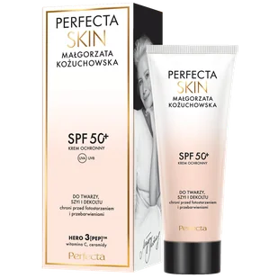 Perfecta Skin Małgorzata Kożuchowska krem ochronny SPF 50+ do twarzy, szyi i dekoltu - Kremy do twarzy - miniaturka - grafika 1