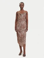 Sukienki - Fracomina Sukienka koktajlowa FJ23SD3007W470N4 Brązowy Regular Fit - miniaturka - grafika 1