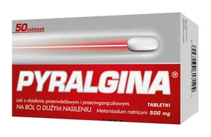 Pyralgina, 0,5 g, 50 tabletek |Darmowa dostawa od 199,99 zł !!! 4224206 - Leki przeciwbólowe - miniaturka - grafika 1