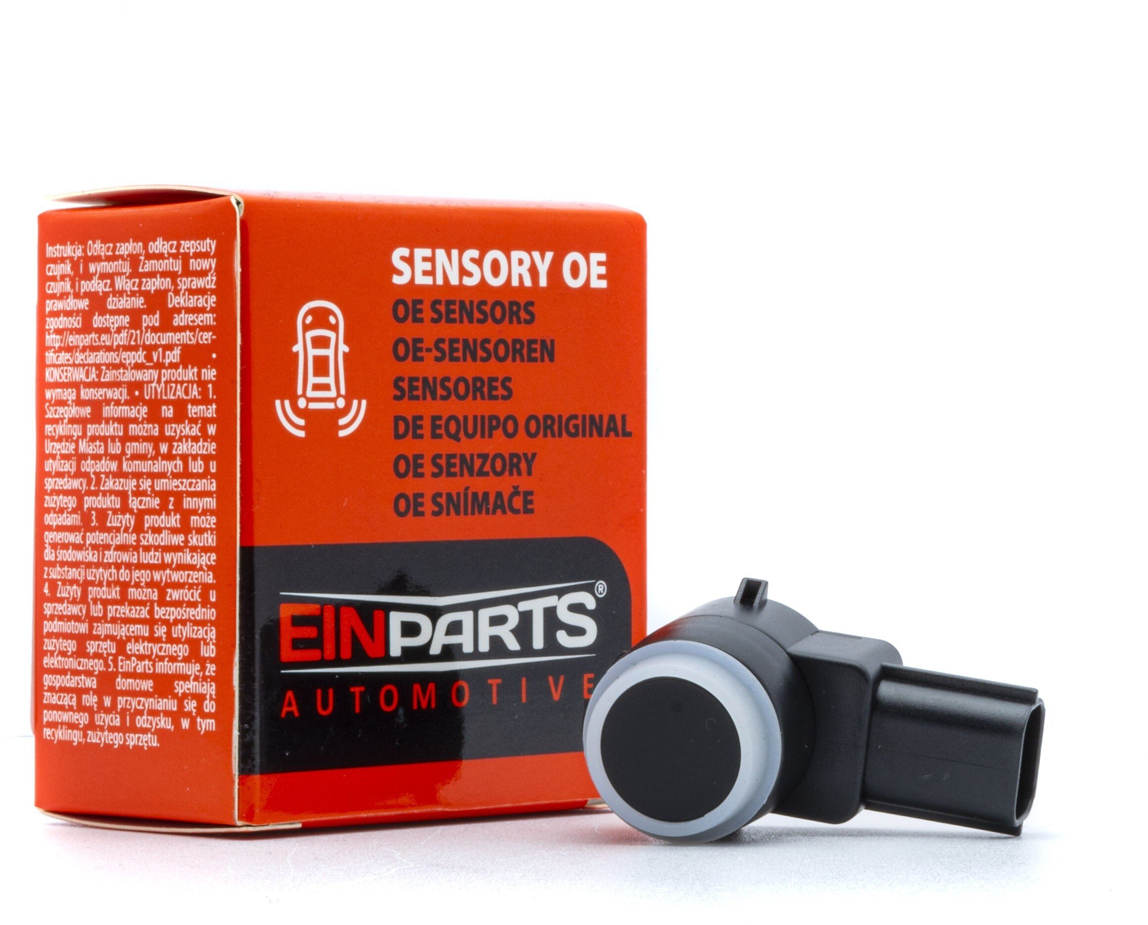 Einparts Automotive EINPARTS CZUJNIKI PARKOWANIA CZARNE LAKIEROWALNE DO RENAULT CLIO IV MEGANE