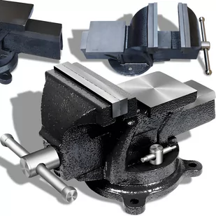 IMADŁO STOŁOWE OBROTOWE ŚLUSARSKIE ŻELIWNE 125 MM SZCZĘKI MAŁE Z KOWADŁEM - Imadła i ściski IMADŁO STOŁOWE OBROTOWE ŚLUSARSKIE ŻELIWNE 125 MM SZCZĘKI MAŁE Z KOWADŁEM - Imadła i ściski - miniaturka - grafika 1