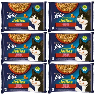 FELIX Sensations Jellies Karma dla kotów wiejskie smaki w galaretce 12x(4x85g) - Mokra karma dla kotów - miniaturka - grafika 1