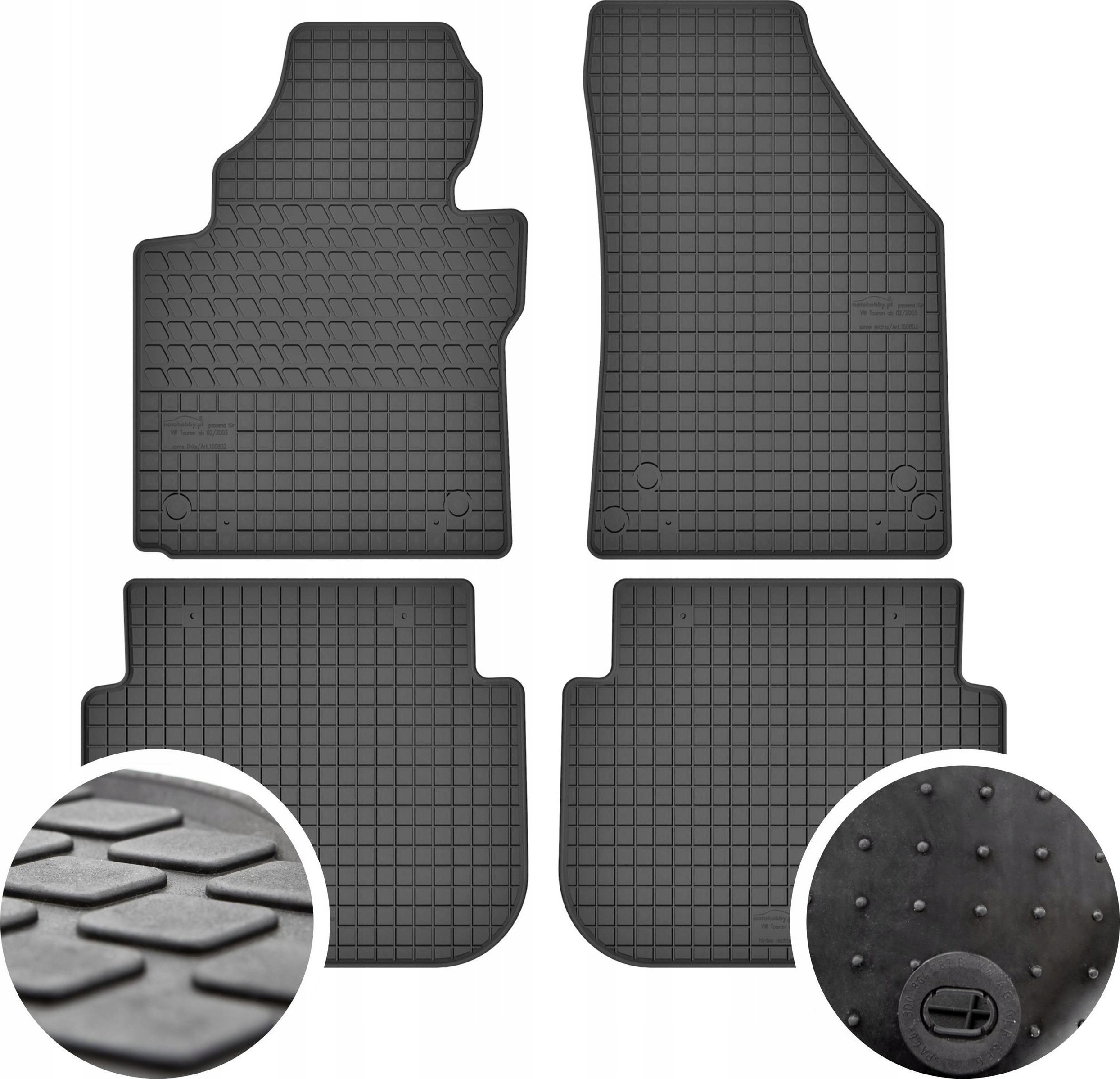 GeyerHosaja Dywaniki gumowe do Volkswagen Touran I 2003-2010