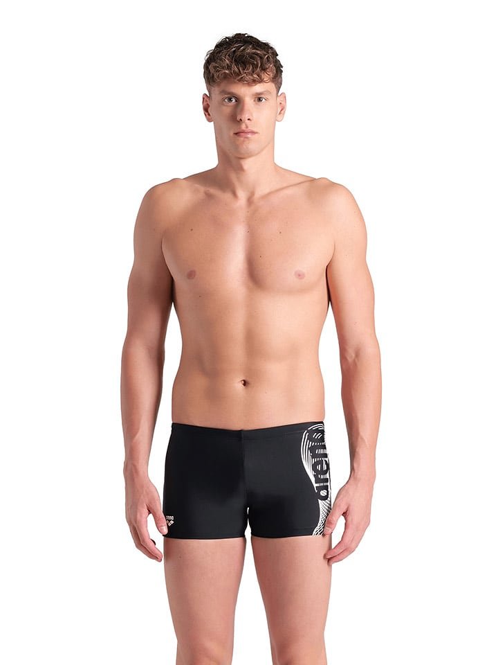 Arena Kąpielówki w kolorze czarno-białym