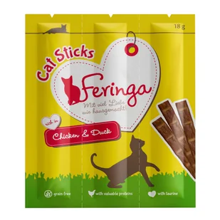 Feringa Feringa Sticks kurczak i kaczka 9 x 6 g - Przysmaki dla psów - miniaturka - grafika 2