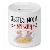 Skarbonki - Skarbonka Z Myszką Myszki Słodki na Prezent z Nadrukiem ze Zdjęciem - miniaturka - grafika 1