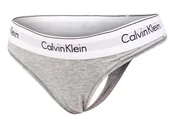 Majtki damskie - CALVIN KLEIN MAJTKI STRINGI DAMSKIE GREY 0000F3786E 020 - Rozmiar: S - miniaturka - grafika 1