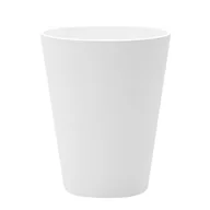Kubki - KUBEK PLASTIKOWY NIETŁUKĄCY 300ml KOLORY FREE TIME BIAŁY - miniaturka - grafika 1