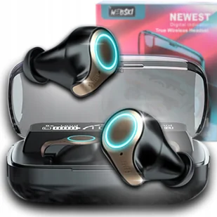 Słuchawki Bezprzewodowe Wodoodporne Z Powerbankiem Etui Ładującym Latarka - Słuchawki bluetooth - miniaturka - grafika 1