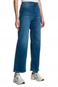 Spodnie damskie - Pepe Jeans Spodnie Jeansowe Damskie Szerokie Proste 28 0Z1A2_D* T4A - miniaturka - grafika 1