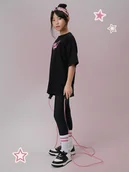 Spodnie i spodenki dla dziewczynek - 4F Legginsy dzianinowe z wysokim stanem dziewczęce - czarne 158/164 (12-14 lat) - miniaturka - grafika 1