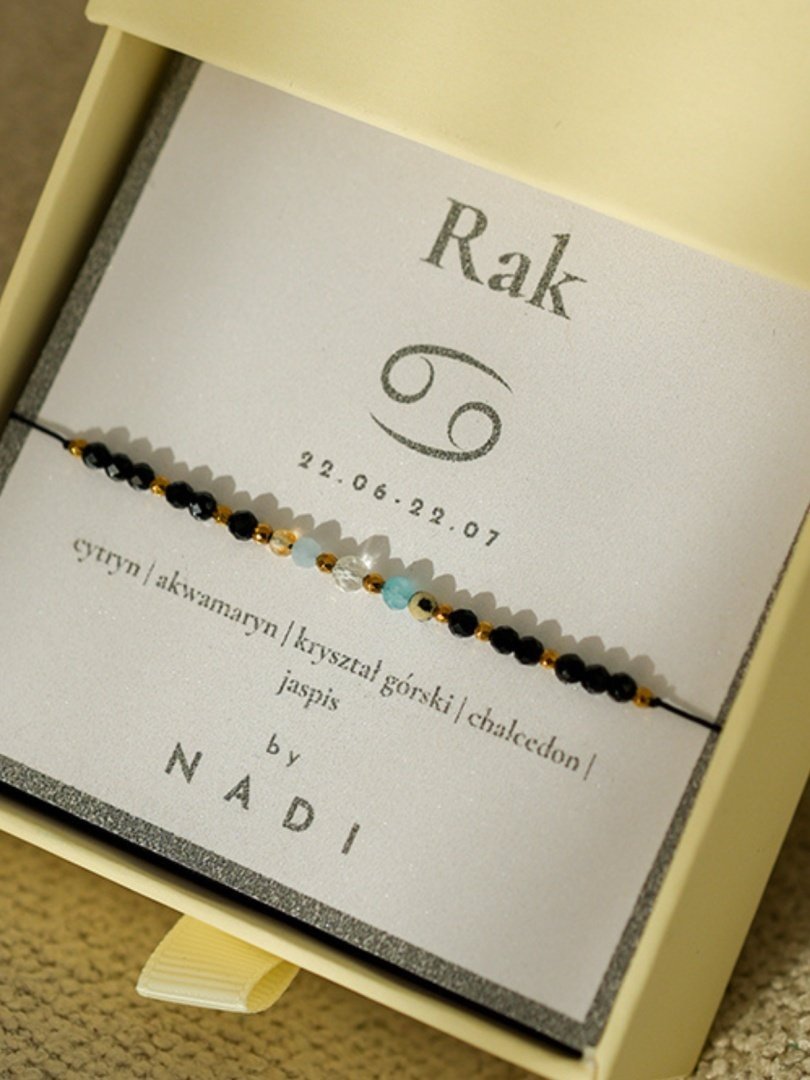 Bransoletka znak zodiaku Rak No3 - byNADI