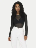 Bluzki damskie - JDY Bluzka Elsa 15303787 Czarny Slim Fit - miniaturka - grafika 1