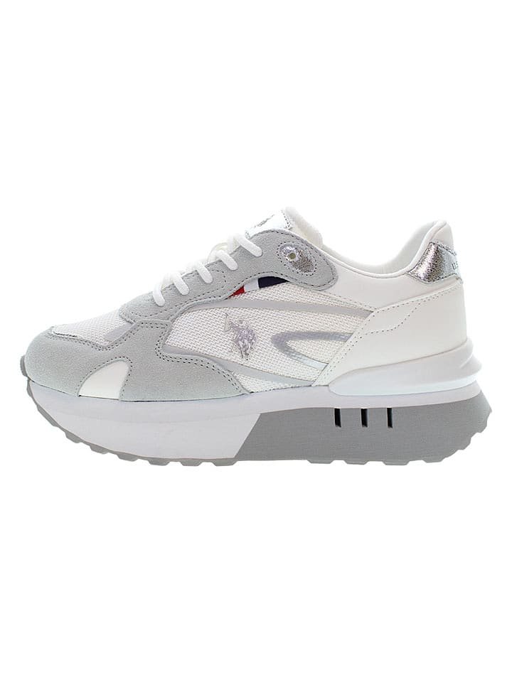 U.S. Polo Assn. Sneakersy w kolorze biało-szarym
