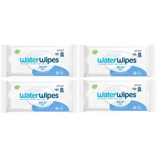 WaterWipes WaterWipes Chusteczki nasączane czystą wodą 60szt 4-pack - Chusteczki nawilżane - miniaturka - grafika 1
