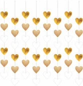 Walentynki - Dekoracja wisząca Serca - 130 cm - 8 szt. - miniaturka - grafika 1