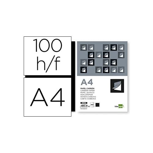 Liderpapel Papier węglowy, czarny, DIN A4, 100 arkuszy