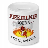 Skarbonki - Skarbonka Dla Policjantki Idealny Imieniny Prezent z Nadrukiem ze Zdjęciem - miniaturka - grafika 1