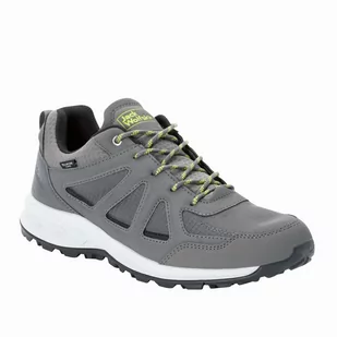 Buty męskie turystyczne Jack Wolfskin WOODLAND 2 TEXAPORE LOW M pebble grey - 39,5 - Buty trekkingowe męskie - miniaturka - grafika 1