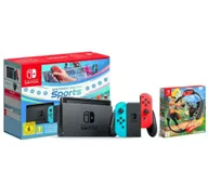 Konsole Nintendo - Nintendo Switch Joy-Con v2 Czerwono-niebieski Sports Set + Nintendo Online 365dni + Ring Fit Adventure - miniaturka - grafika 1