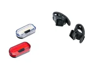 Akcesoria rowerowe - Zestaw Lamp P+ T Led Jy-6068F + Jy-6068T   Et/ Logo Romet - miniaturka - grafika 1