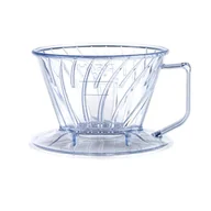Zaparzacze i kawiarki - Plastikowy dripper HARIO Pegasus 01 PRZEŹROCZYSTY - miniaturka - grafika 1