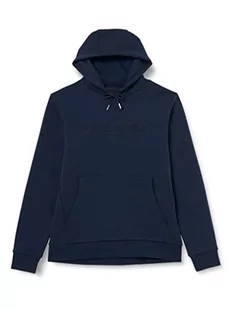 Hackett London Męska bluza z kapturem AM Embossed HDY, niebieska (granatowa), 3XL, Niebieski (granatowy), 3XL - Bluzy męskie - miniaturka - grafika 1