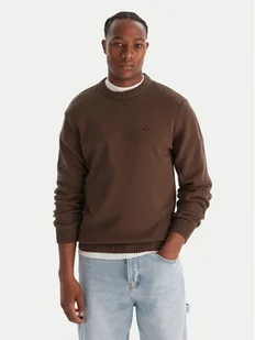 Quiksilver Sweter Salt Water EQYSW03326 Brązowy Regular Fit - Swetry męskie - miniaturka - grafika 1