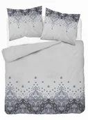 Pościel - Pościel bawełniana 220x200 szara ornament - miniaturka - grafika 1