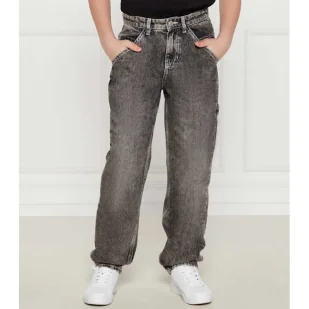 HUGO KIDS Jeansy Loose fit - Spodnie i spodenki dla chłopców - miniaturka - grafika 1