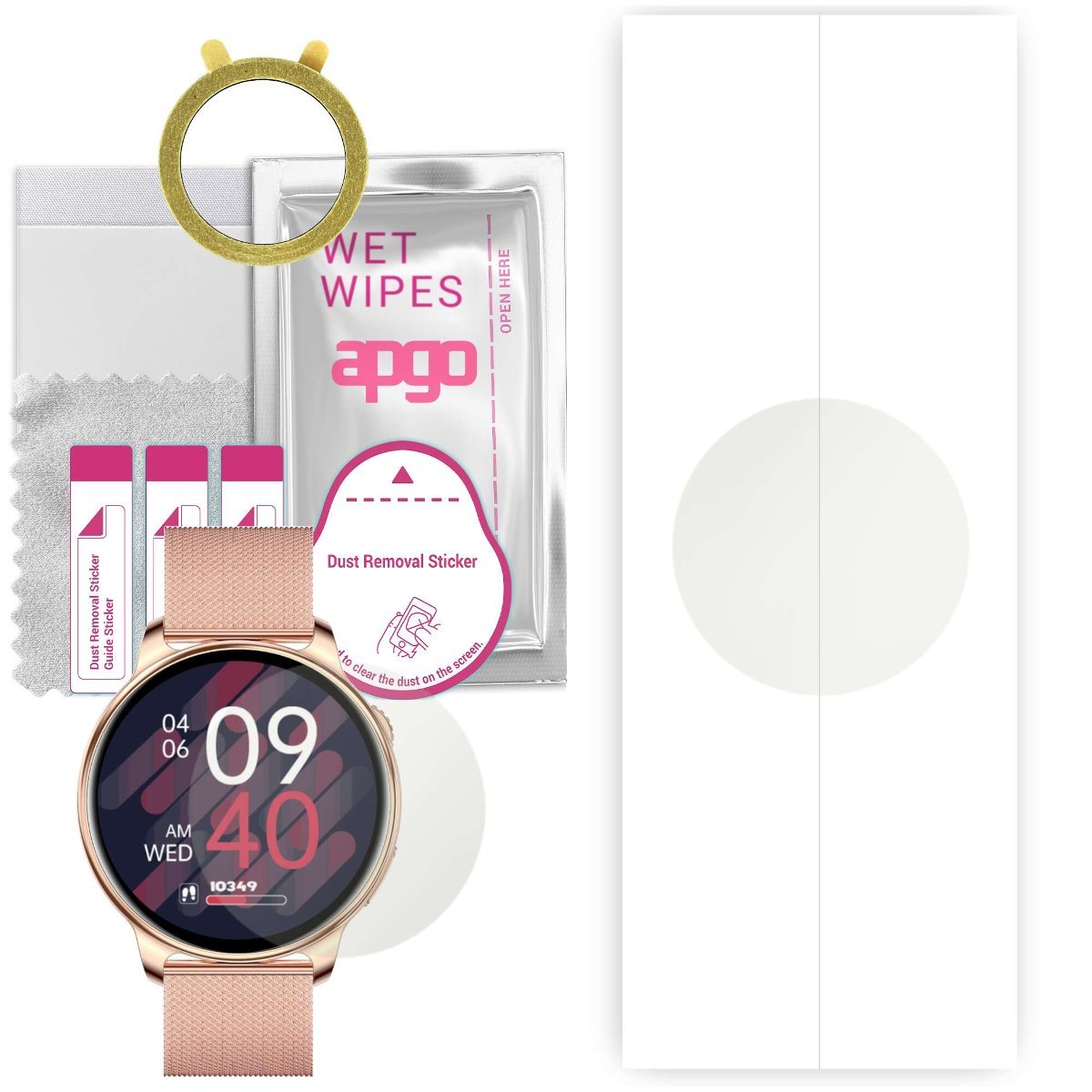 1x Folia hydrożelowa MATOWA do Bemi Trevio - apgo Smartwatch Hydrogel MATTE Protection Ochrona na ekran smartwatcha