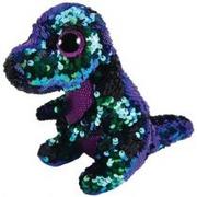 Maskotki i pluszaki - Ty Inc BOOS Flippables CRUNCH dinozaur cekinowy 24cm 36429 - miniaturka - grafika 1