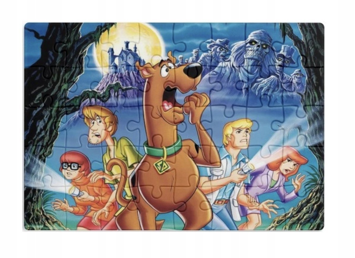 PUZZLE SCOOBY DOO BAJKA KUDŁATY A3 252 el z Nadrukiem + IMIĘ #79