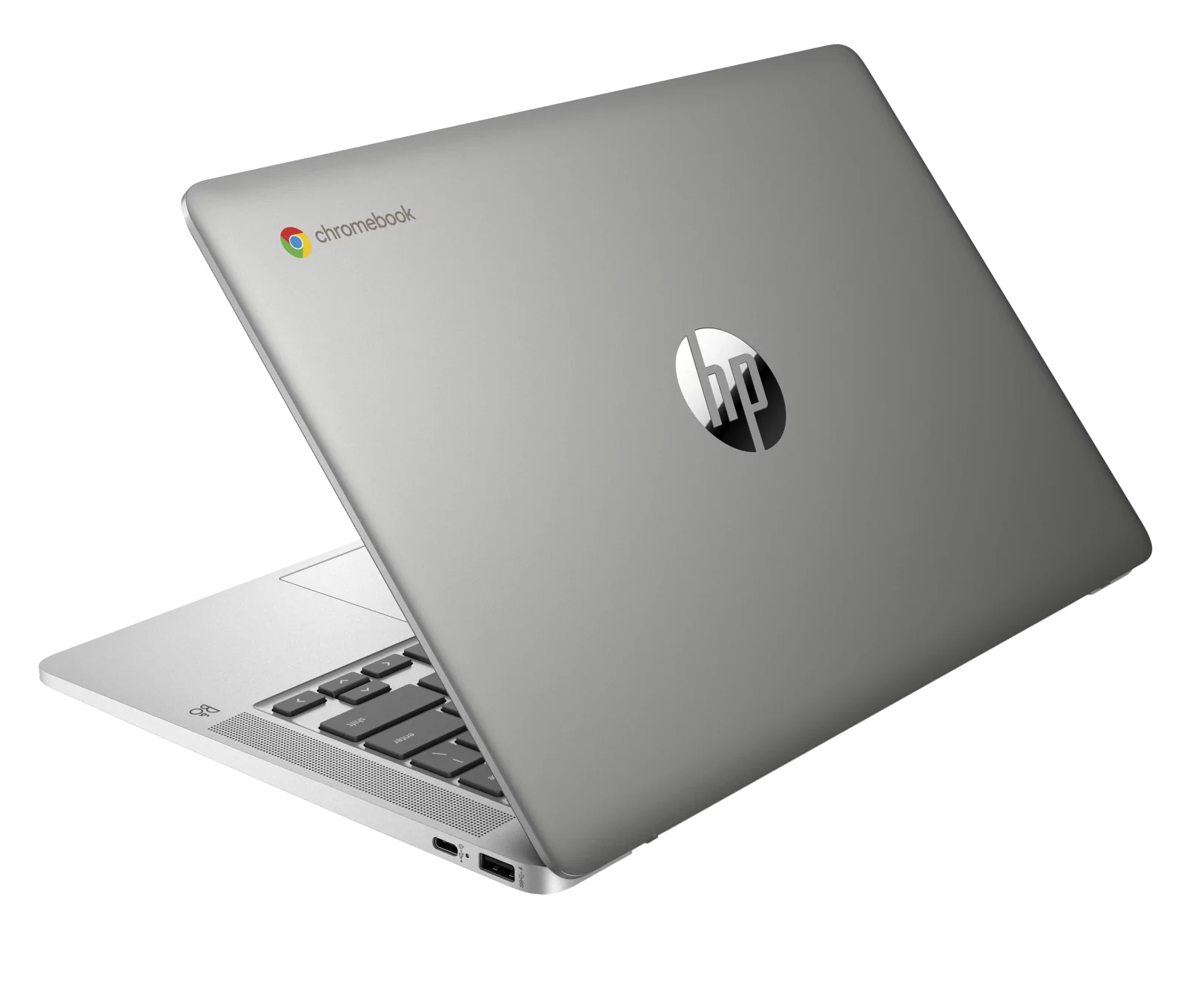 Laptop HP Chromebook 14a-na0050nd / 9ZA40EA / Intel N4000 / 4GB / eMMC 64 GB / Intel UHD / FullHD / Chrome OS / Srebrny