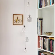 Lampy sufitowe - EBB & FLOW Uva M lampa wisząca kula srebrna szara - miniaturka - grafika 1