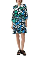 Sukienki - s.Oliver Sukienka damska krótka, Wielokolorowy | Czarny 99b0, 32 - miniaturka - grafika 1