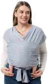 Nosidełka dla dzieci - Momcozy BABY WRAP CARRIER GRAY - miniaturka - grafika 1