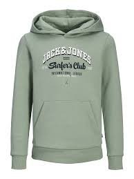 Jack And Jones Bluza Dziecięca Z Kapturem Z Nadrukiem 110Cm Kwa