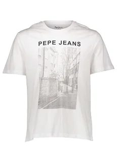 Pepe Jeans Koszulka w kolorze białym - Koszulki męskie - miniaturka - grafika 1