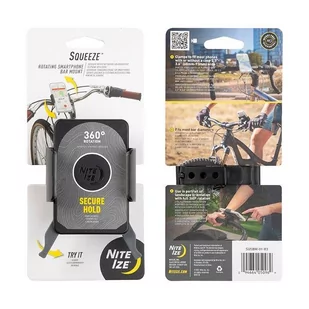 Nite Ize - Squeeze Rotating Smartphone Bar Mount - SUSBM-01-R3 - Etui i futerały do telefonów - miniaturka - grafika 1